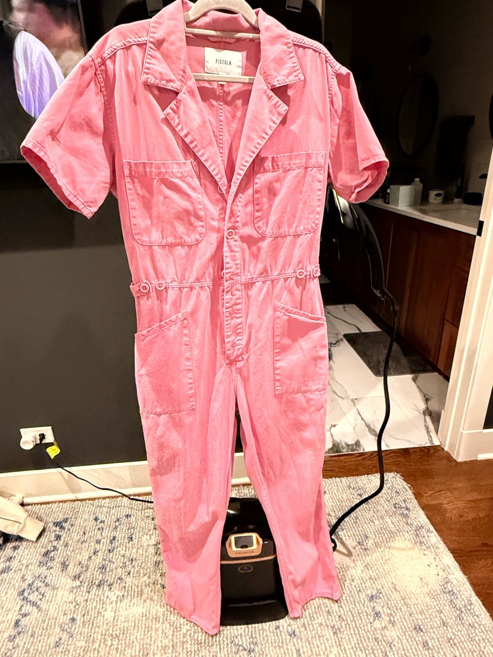 Pistola Pink Utility Jumpsuit